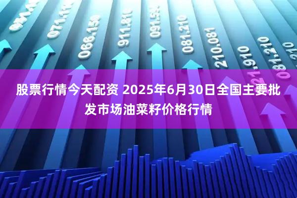 股票行情今天配资 2025年6月30日全国主要批发市场油菜籽价格行情