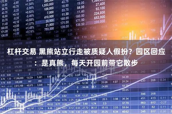 杠杆交易 黑熊站立行走被质疑人假扮？园区回应：是真熊，每天开园前带它散步